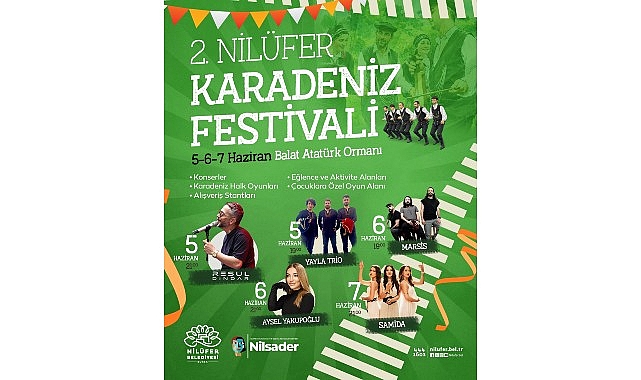 2. Nilüfer Karadeniz Festivali 5 Haziran'da başlıyor