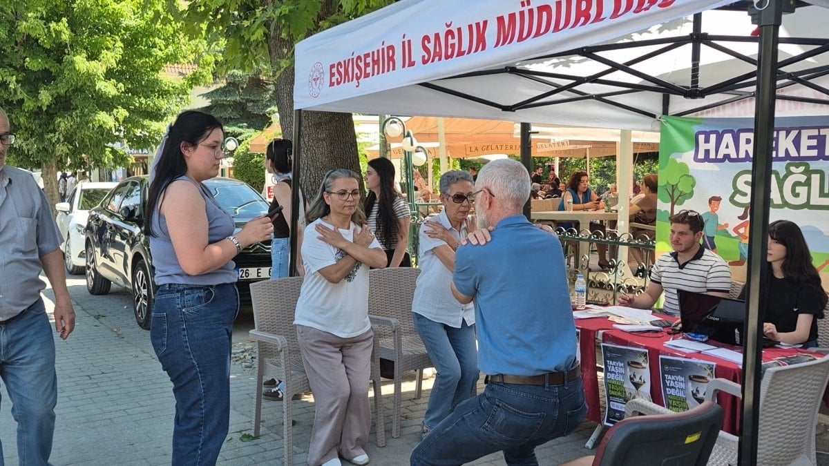 Eskişehir'de vatandaşlar 'hareket yaşı' testine girdi: Fiziksel yaşlarını öğrendiler