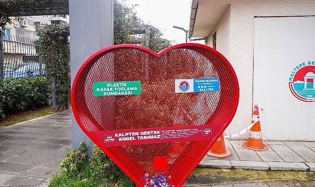 Maltepe'de plastik kapak toplama kumbaralarının sayısı 8'e çıktı