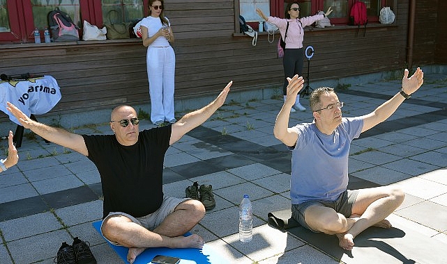 Maltepe'de yoga için buluştular