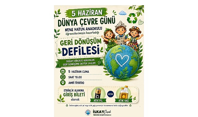 Menderes'te Geri Dönüşüm Defilesi