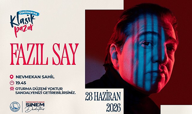 Üsküdar'ın Ödüllü Klasik Pazar Konserleri Fazıl Say ile Yeni Sezona Merhaba Diyor