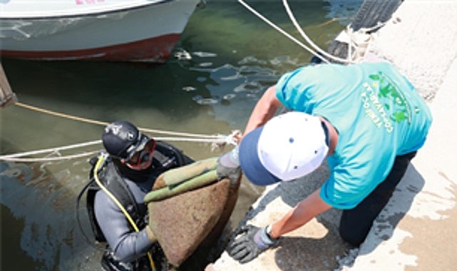 Yeni Foça'da denizden çıkanlar şaşırttı