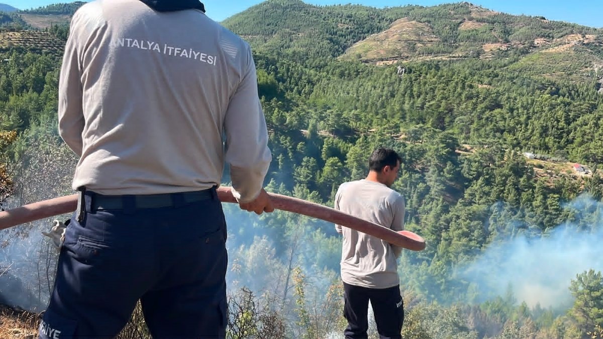 Alanya'da orman yangını: 45 ev tedbir amaçlı tahliye edildi