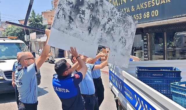Bayraklı'da kamusal alan işgallerine ortak denetim