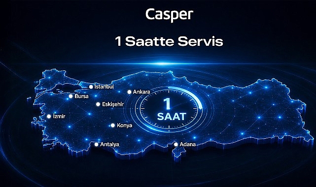 Casper, 11 Yıldır Sürdürdüğü "1 Saatte Servis" Hizmetiyle Türkiye'de Satış Sonrası Hizmetlerde Fark Yaratıyor