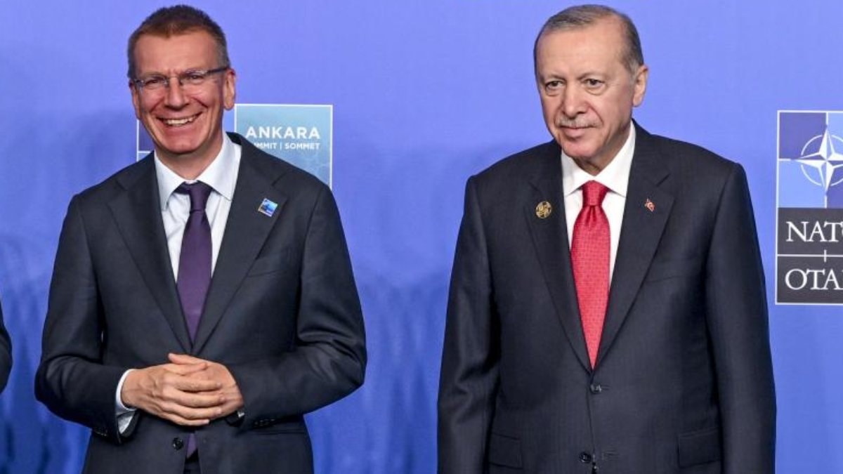 Cumhurbaşkanı Erdoğan Letonyalı mevkidaşıyla görüştü