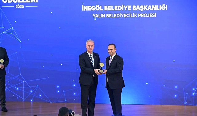 İnegöl Belediyesi'nin "Yalın Belediyecilik" Projesine Bakanlıktan Verimlilik Ödülü