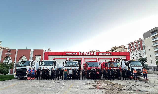Konya Büyükşehir Alanya'daki Yangında Söndürme Çalışmalarına Destek Oluyor