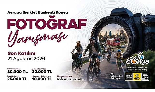 Konya Büyükşehir'den "Avrupa Bisiklet Başkenti Konya" Temalı Fotoğraf Yarışması