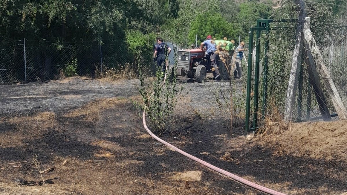 Bilecik'te otluk alanda yangın çıktı