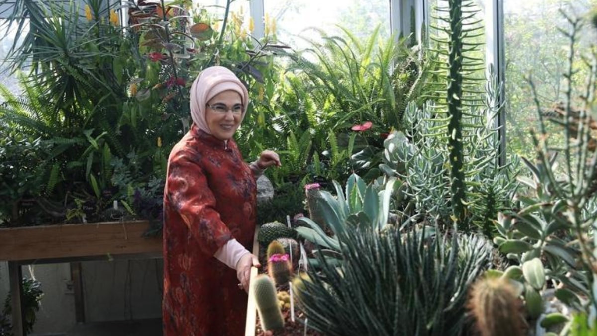 Emine Erdoğan, Türkiye Milli Botanik Bahçesi'ni ziyaret etti