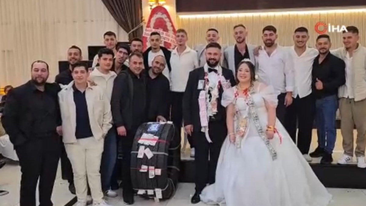 Balıkesir'de tır şoförü damada, altın yerine tır lastiği taktılar
