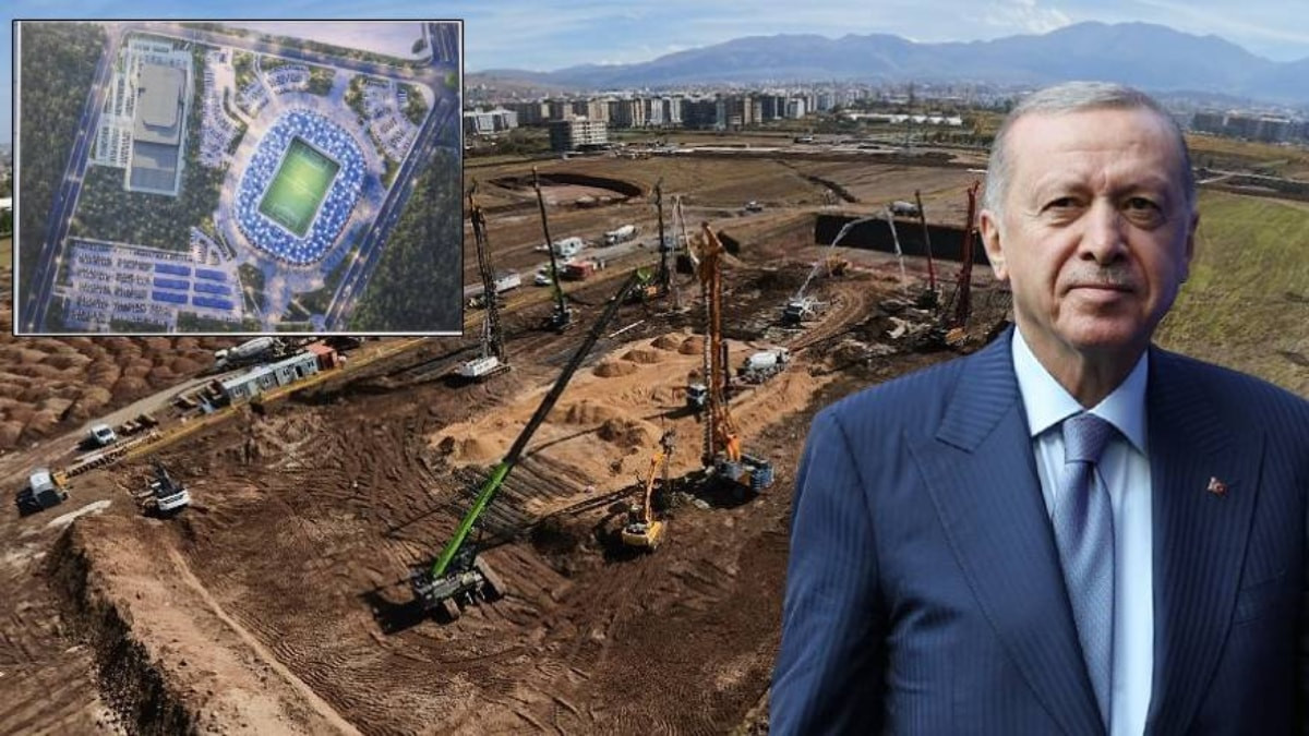 Cumhurbaşkanı Erdoğan müjdelemişti: Erzurum'daki statta çalışmalar sürüyor