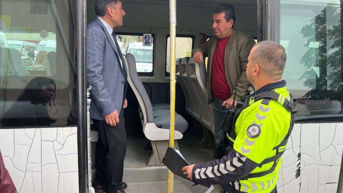 Denizli'de öğrenci servisleri tek tek denetlendi