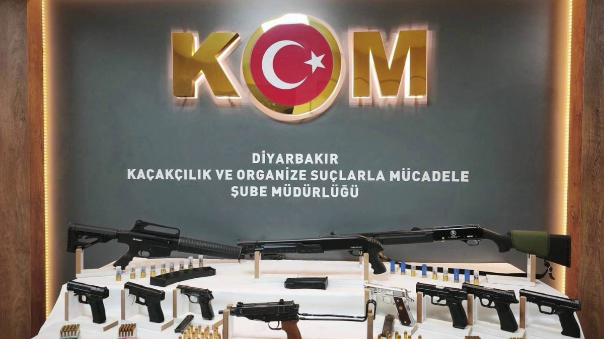 Diyarbakır’da silah kaçakçılığı operasyonu